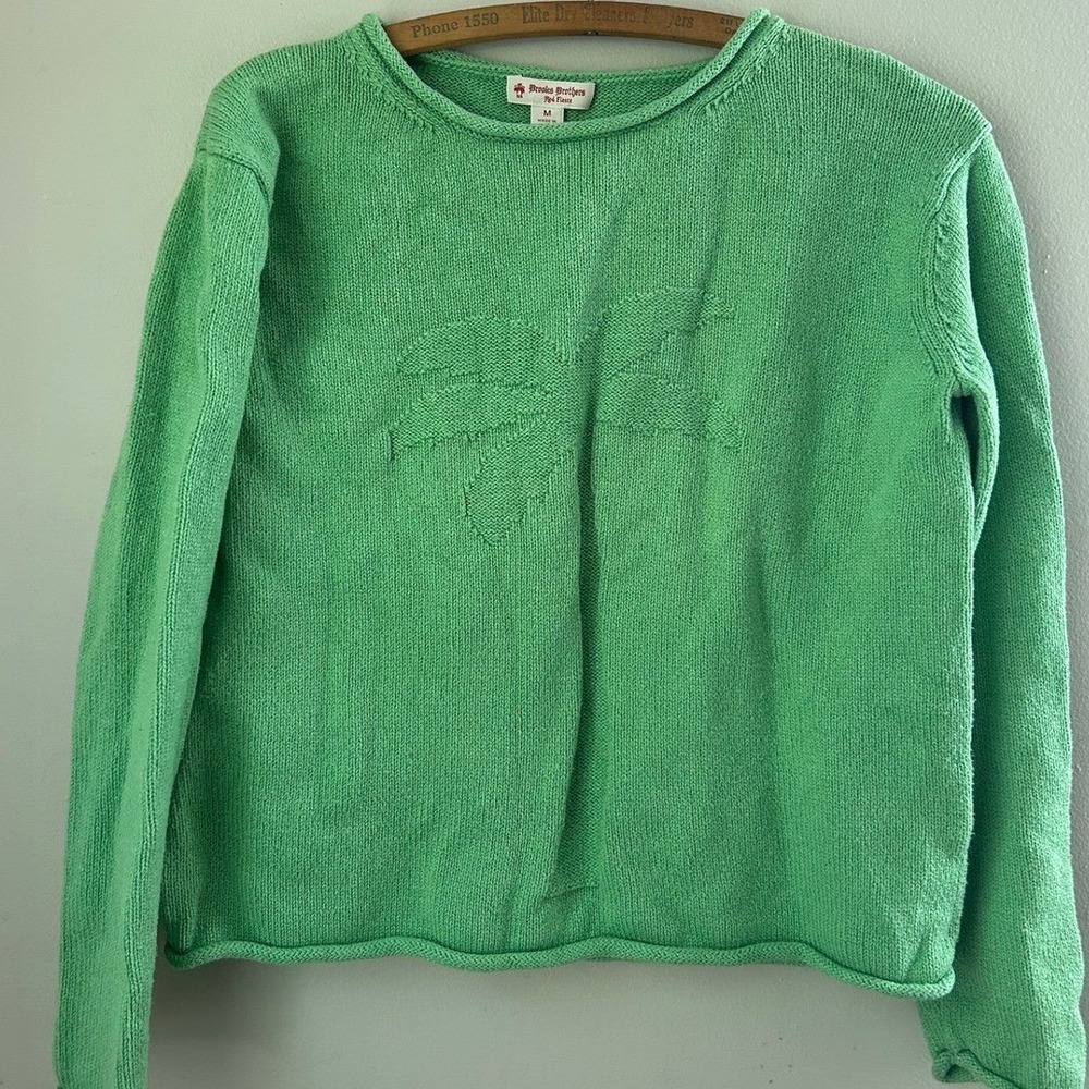 Vintage Brooks Brothers Knit Sweater Womens Size M Beach Summer Coastal